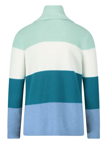 Betty Barclay Strickpullover mit Color Blocking in Patch Green/Blue