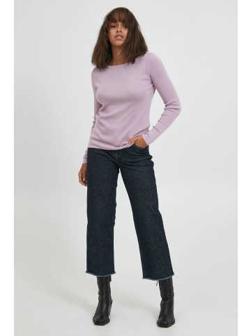 PULZ Jeans Strickpullover in lila