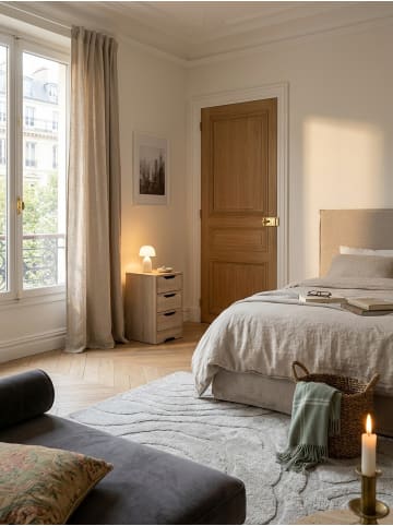 KADIMA DESIGN Nachtkonsole WL5.705 31x49x31 cm mit 3 Schubladen, Braune in Sonoma