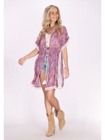 IZIA Damen Kimono in Pink Mehrfarbig