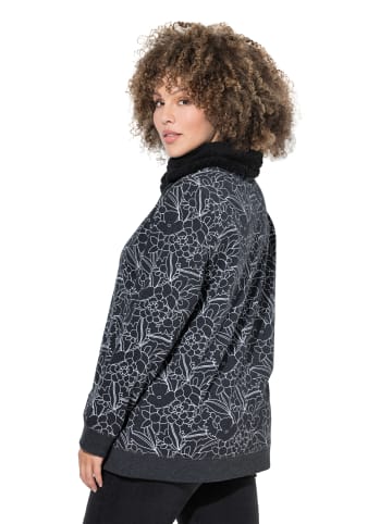 Ulla Popken Sweatshirt in schwarz