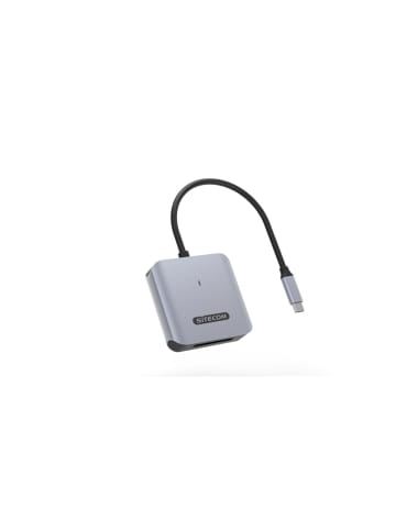 COFI 1453 Sitecom USB C Kartenleser CFexpress Type B für Foto und Video in Grau