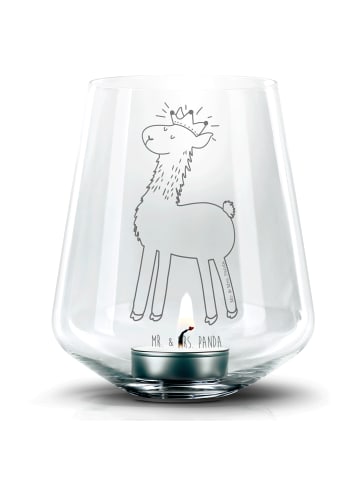 Mr. & Mrs. Panda Teelichthalter Lama König ohne Spruch in Transparent