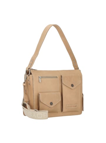 Cowboysbag Houston Schultertasche Leder 32 cm in sand