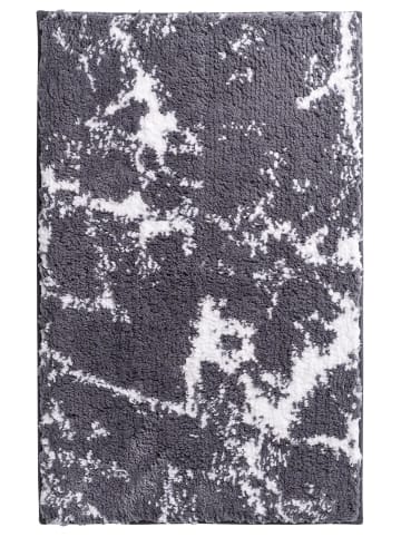 RIDDER Badezimmerteppich Marmor grau-weiß