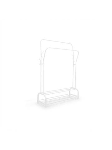 relaxdays Kleiderständer in Weiß - (B)110 x (H)146 x (T)33 cm