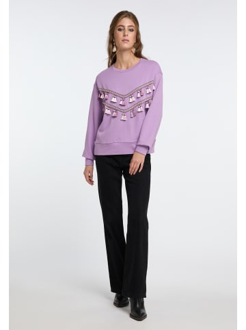IZIA Damen Sweatshirt in Flieder