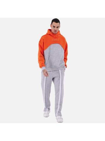 Ossy Homer Jogginganzug Set Jogger Hoodie Oversize Unisex in Orange-Grau