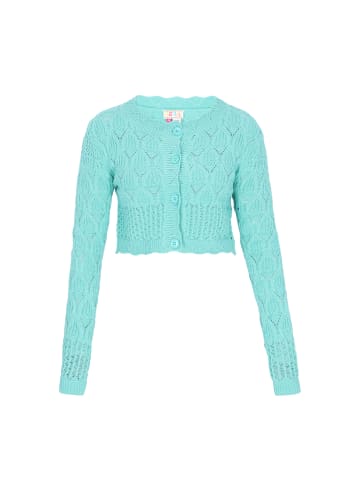 IZIA Women Cardigan in turquoise