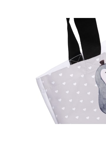 Mr. & Mrs. Panda Reisetasche Pinguin Heirat mit Spruch in Grau Pastell