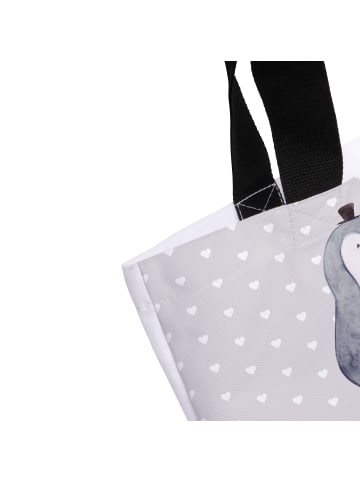 Mr. & Mrs. Panda Shopper Pinguin Heirat mit Spruch in Grau Pastell