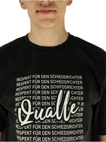 Qualle Freizeitshirt 100% Respekt in Schwarz