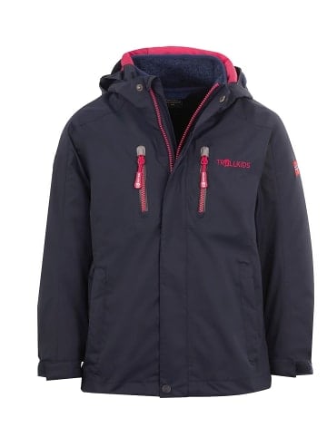 Trollkids 3in1 Jacke "Lofoten" in Marineblau / Pink