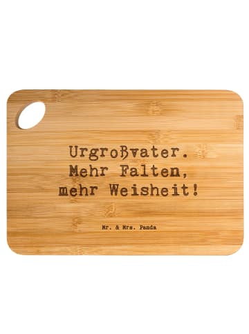 Mr. & Mrs. Panda Küchenbrettchen Spruch Urgroßvater Weisheit mit... in Braun