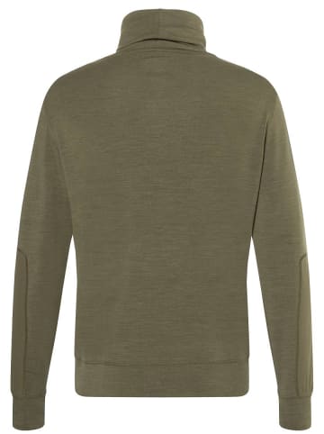 super.natural Merino Pullover in graugrün