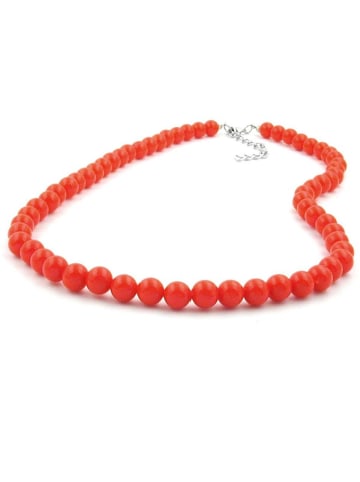 Gallay Kette 8mm orange-rot-glänzend 70cm in rot-orange