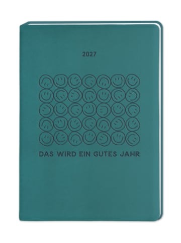 Grafik Werkstatt/Becker & Becker Kalender - Terminplaner Lederlook 2027 Petrol