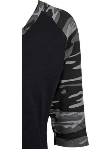 Urban Classics Longsleeves in black/darkcamo