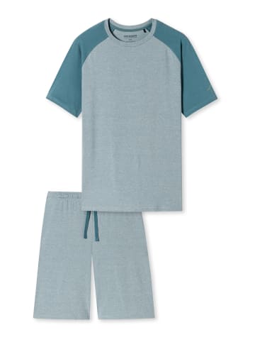 Schiesser Pyjama 95/5 Nightwear in blaugrau