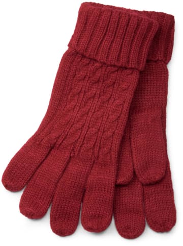 styleBREAKER Strickhandschuhe in Bordeaux-Rot