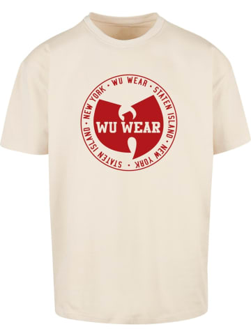 Wu-Wear T-Shirt "Circle Logo Oversize Tee" in Beige