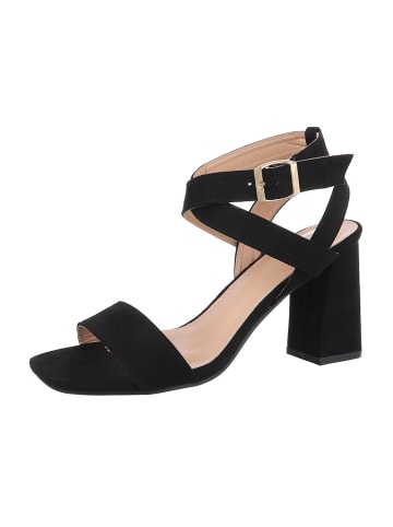 Ital-Design High-Heel Sandalette in Schwarz