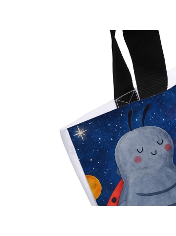 Mr. & Mrs. Panda Strandtasche Sternzeichen Zwilling Design ohne ... in Weiß