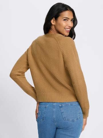 Sieh an! Strickjacke in camel