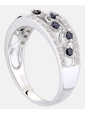 Diamant L'éternel Ring aus 375 Weißgold mit Diamant mit Saphir