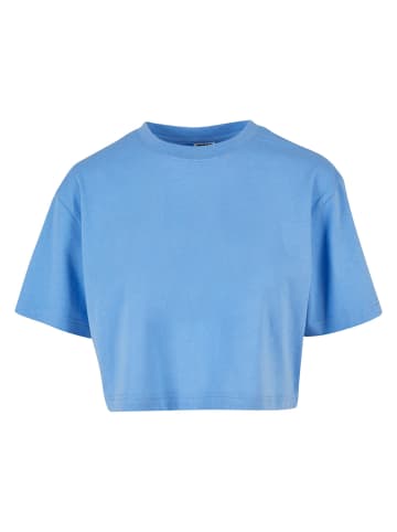 Urban Classics Cropped T-Shirts in blau