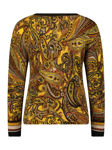 Betty Barclay Feinstrickpullover mit Print in Brown/Yellow