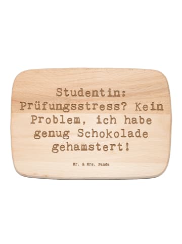 Mr. & Mrs. Panda Holzbrett Spruch Studentin Schokoladenliebe mit... in Transparent