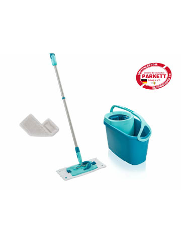 Leifheit Set CLEAN TWIST M Ergo SUPERDUSTER M türkis grau weiß 46,0 x 25,0 x 140,0 cm