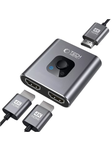 TechProtect HB07 USB-C Hub HDMI 4K 60Hz Grau
