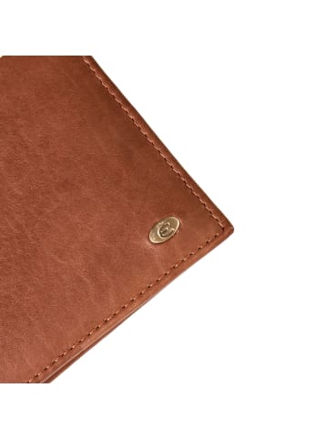 Esquire Chicago Geldbörse RFID Schutz Leder 12 cm in cognac