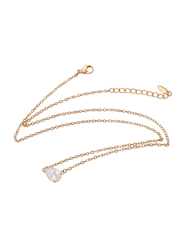faina Women Necklace in Rose Gold White