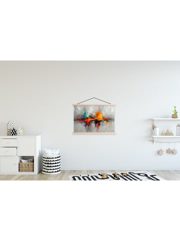 OnlyWow Poster mit Leiste Abstrakte Kunst Explosion