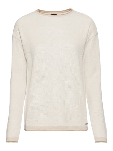 Laura Scott Rundhalspullover in sand