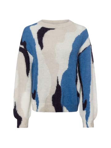 comma Pullover in beige blau - 0001