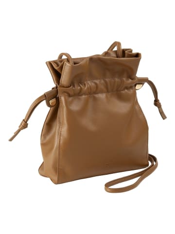 DuDu Umhängetasche Leder 18 cm naturbraun