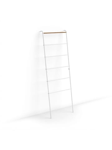relaxdays Handtuchleiter in Weiß - (B)55,5 x (H)160,5 x (T)10 cm