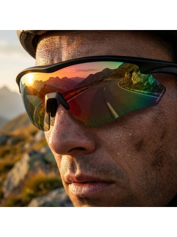 Merida Sonnenbrille Sport Aero Schwarz Sonnenbrille Sport