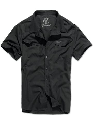 Brandit Hemd "Roadstar Shirt Short Sleeve" in Schwarz