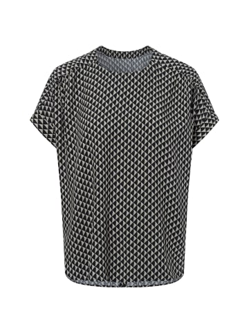 OPUS Blusenshirt Femka minimal in schwarz hellgrau