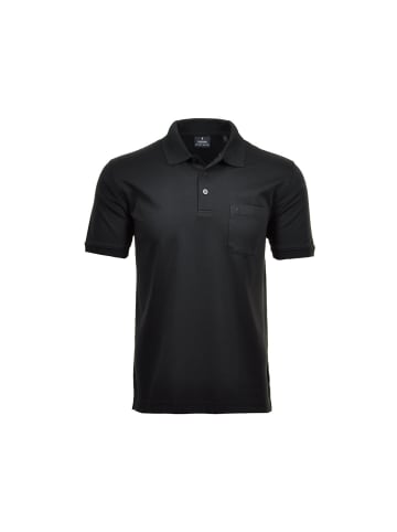 Ragman Poloshirt kurzarm in schwarz