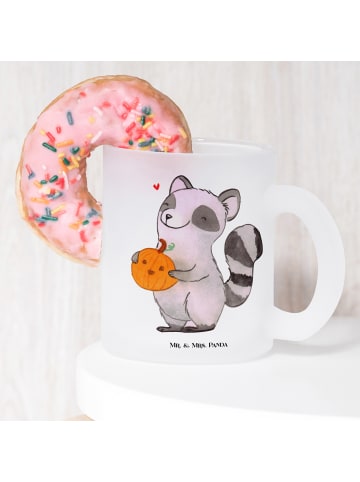 Mr. & Mrs. Panda Glas Waschbär Kürbis ohne Spruch in Transparent