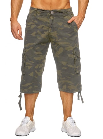 Arizona-Shopping Cargo Shorts Bermuda Kurze Tarn Hose in Dunkelgrün