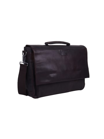 Strellson Aktentasche 'Brick Lane Jim in Dunkelbraun 41,5 x 30 x 16 cm'