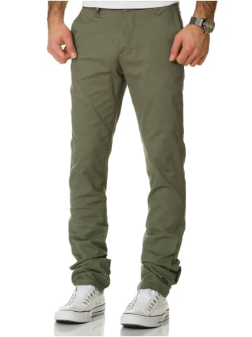 Amaci&Sons Slim Fit Chino mit Stretch WASHINGTON in Olive