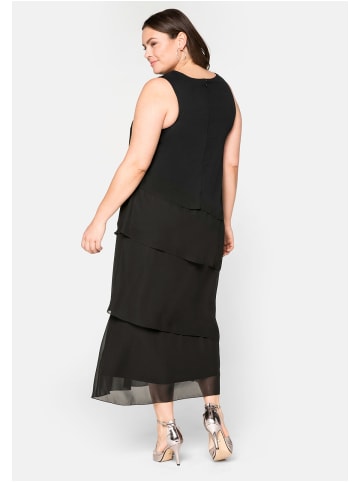 sheego Abendkleid in schwarz